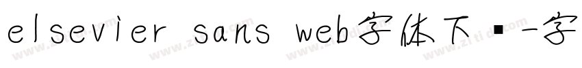 elsevier sans web字体下载字体转换